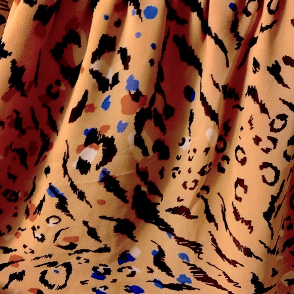 White House Black Market lace Trim Abstract Dress size 2 - Picture 8 of 10